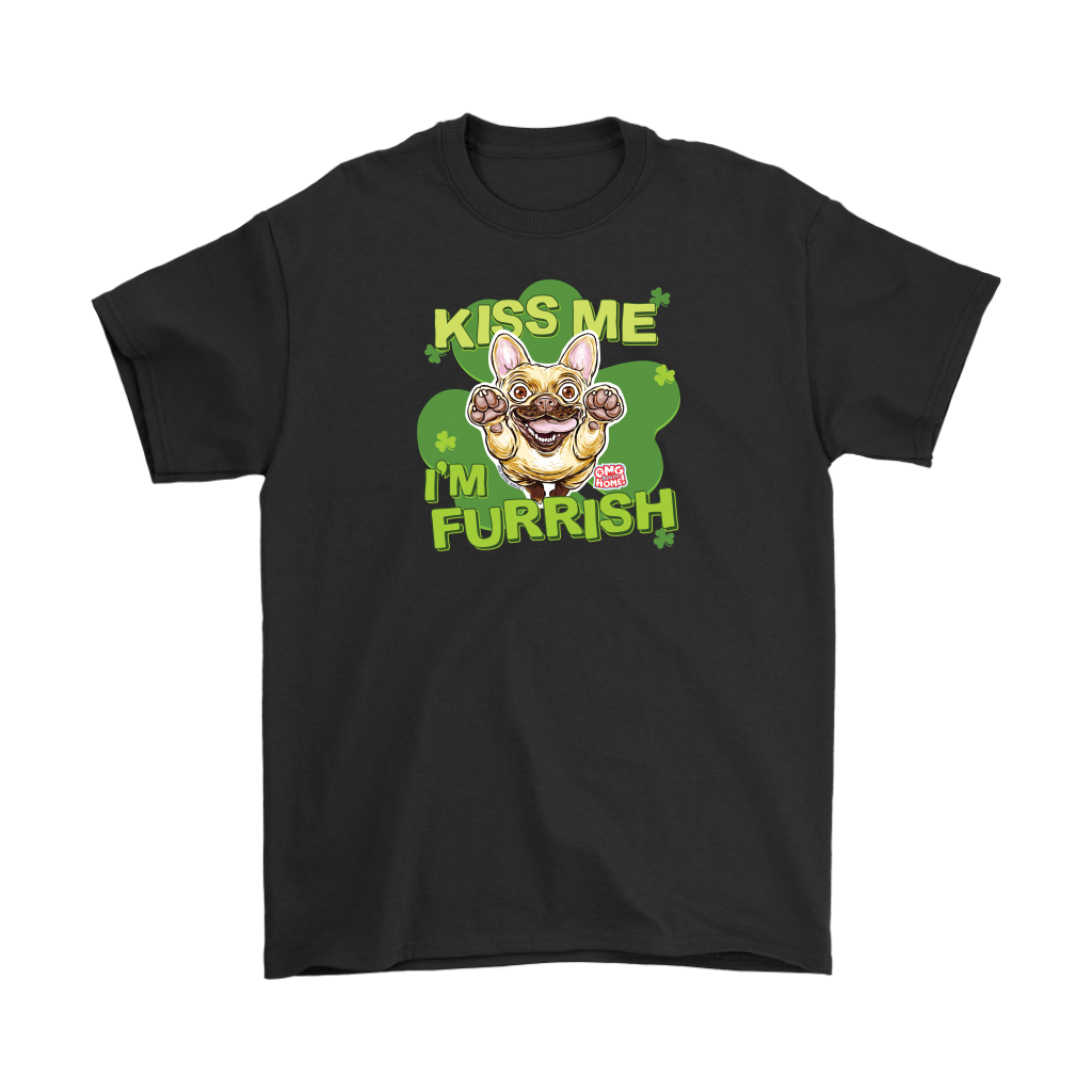 Kiss me I'm furrish - Frenchie - Gildan Mens T-Shirt