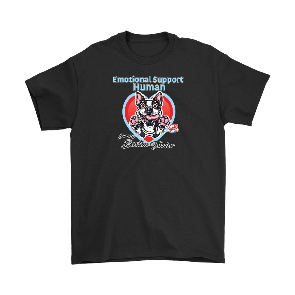 Emotional Support Human - Boston Terrier - Gildan Mens T-Shirt