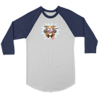 Red Nose Pitbull - Canvas brand Unisex 3/4 Raglan