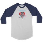 Emotional Support Human - Boston Terrier - Canvas Unisex 3/4 Raglan