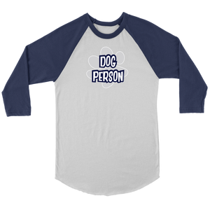 Dog Person - Canvas Unisex 3/4 Raglan