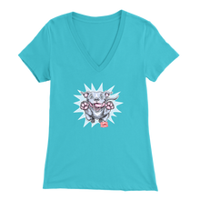 Load image into Gallery viewer, OMG Blue Nose Pitbull v-neck tee