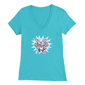 OMG Blue Nose Pitbull v-neck tee