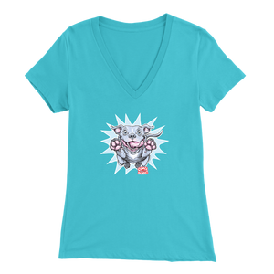 OMG Blue Nose Pitbull v-neck tee