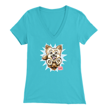 Load image into Gallery viewer, Yorkshire Terrier (Yorkie) - Bella Womens V-Neck