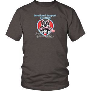 Emotional Support Human - Boston Terrier - District Unisex Shirt