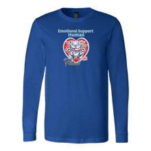 Load image into Gallery viewer, Emotional Support Human - Blue Nose Pitbull - Canvas brand Long Sleeve Shirt