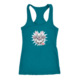 White French Bulldog - Frenchie - Next Level Racerback Tank