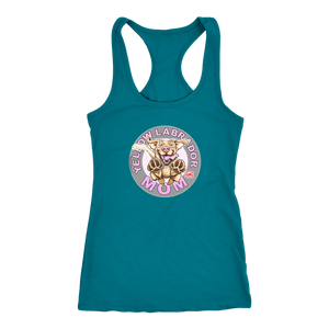 Yellow Labrador Retriever Mom -  Next Level Racerback Tank