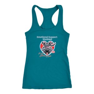 Emotional Support Human - Black Labrador Retriever - Racerback Tank for Dog Lovers