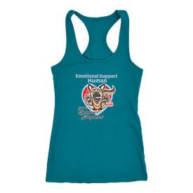 Emotional Support Human - German Shepherd - Next Level Racerback Tank