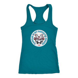 Rescue is my favorite breed - White Staffy Racerback Tank