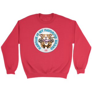 Rescue is my favorite breed red sweatshirt - Red nose pit bull collection