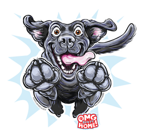Black labrador retriever decal