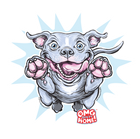 blue nose pitbull decal