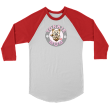 Load image into Gallery viewer, Yorkshire Terrier (Yorkie) Mom - Canvas Unisex 3/4 Raglan