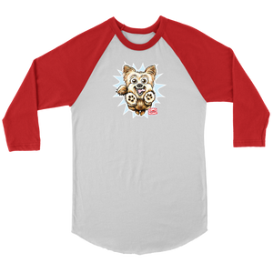 Yorkshire Terrier (Yorkie) - Canvas brand Unisex 3/4 Raglan