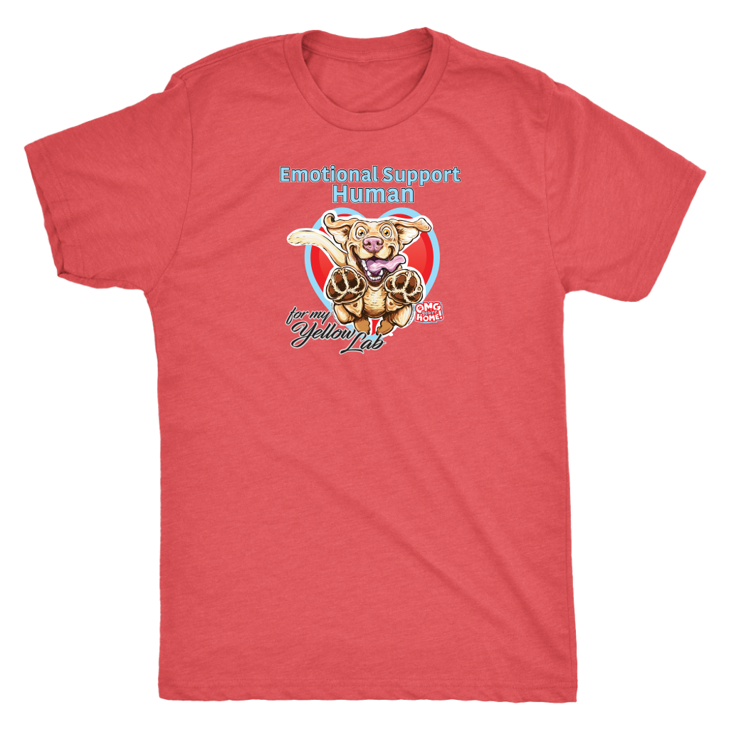 Emotional Support Human - Yellow Labrador tee