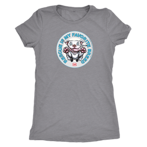 Rescue is my favorite breed - White Staffy Womens Triblend Shirt by Next Level