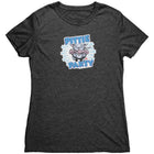Pittie Party Blue Nose Pitbull Soft Triblend Womens Shirt