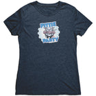Pittie Party Blue Nose Pitbull Soft Triblend Womens Shirt