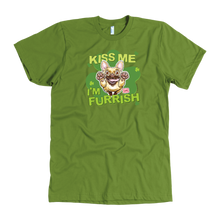 Load image into Gallery viewer, Kiss me I&#39;m furrish - Fawn Frenchie Dog - American Apparel Mens