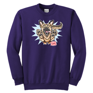 German Shepherd Youth Crewneck Sweatshirt