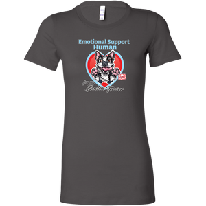 Emotional Support Human - Boston Terrier Womens Shirt for Bostie Lovers