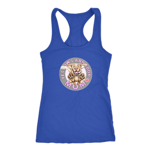 Yellow Labrador Retriever Mom -  Next Level Racerback Tank