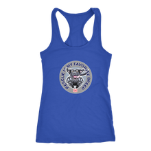 Load image into Gallery viewer, Rescue is My Favorite Breed - Black Labrador Racerback Tank