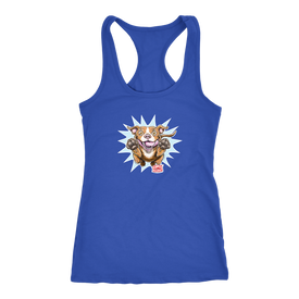 OMG Red Nose Pitbull - Next Level Racerback Tank