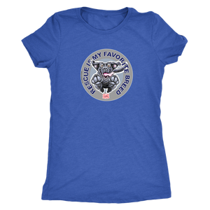 Rescue is My Favorite Breed - Black Labrador Women's Triblend