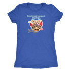 Next Level Womens Shirt featuring the Yellow Labrador Retriever dog design in the Emotional Support Human collection.