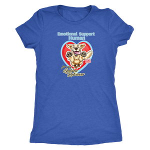 Emotional Support Human - Golden Retriever - Next Level Womens Triblend