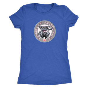 Rescue is My Favorite Breed - Black Labrador Womens Triblend