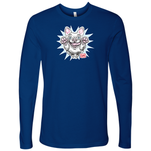 White French Bulldog - Frenchie - Next Level Mens Long Sleeve