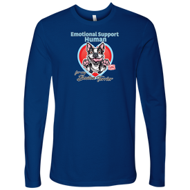 Emotional Support Human - Boston Terrier - Next Level Mens Long Sleeve