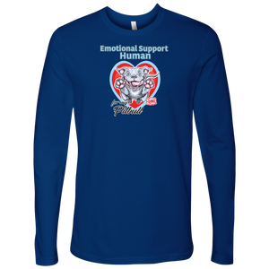 Emotional Support Human - Blue Nose Pitbull - Next Level Mens Long Sleeve