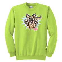 Load image into Gallery viewer, German Shepherd Youth Crewneck Sweatshirt