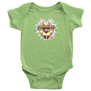 OMG Fawn French Bulldog - Frenchie - Baby Bodysuit