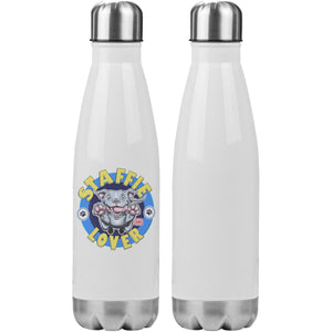 Staffie Dog Lover 20oz Insulated Water Bottle
