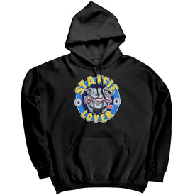 Staffie Dog Lover hoodie sweatshirt in black