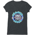 Staffordshire terrier dog lover design on womens v-neck