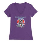 Emotional Support Human - Boston Terrier - Bella Womens V-Neck for Bostie Moms
