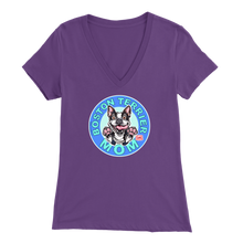 Load image into Gallery viewer, Boston Terrier Mom - Bella Womens V-Neck for the Bostie Mom