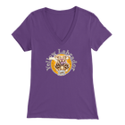 Yellow Labrador Retriever V-Neck Shirt for Women