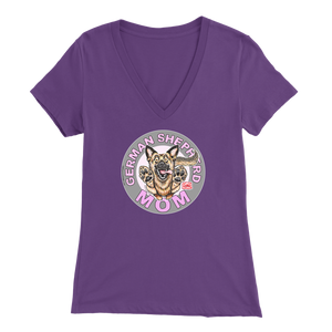 German Shepherd Mom - Bella Womens V-Neck