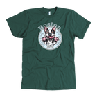 Green American Apparel dog lovers  t-shirt featuring the Boston Terrier dog design by OMG You're Home