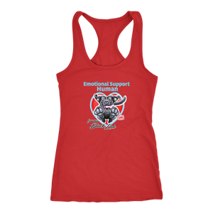 Emotional Support Human - Black Labrador Retriever - Racerback Tank for Dog Lovers