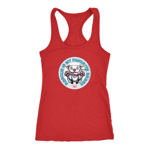 Rescue is my favorite breed - White Staffy Racerback Tank